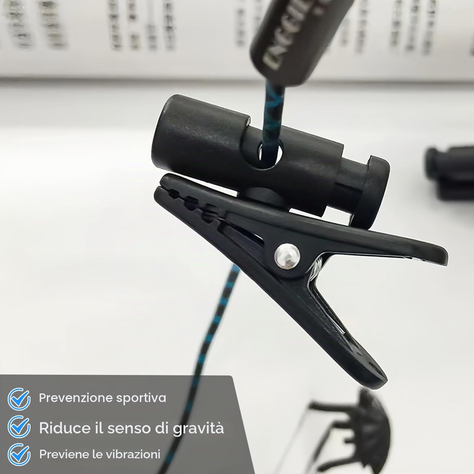 3 PCS Clip per Cavo Auricolare, Morsetto per Cavo Auricolari 360° | Morsetti in Plastica per Cuffie Cablate, Clip per Abbigliamento per Cavo Cuffie, Clip di Montaggio per Fili per Cuffie