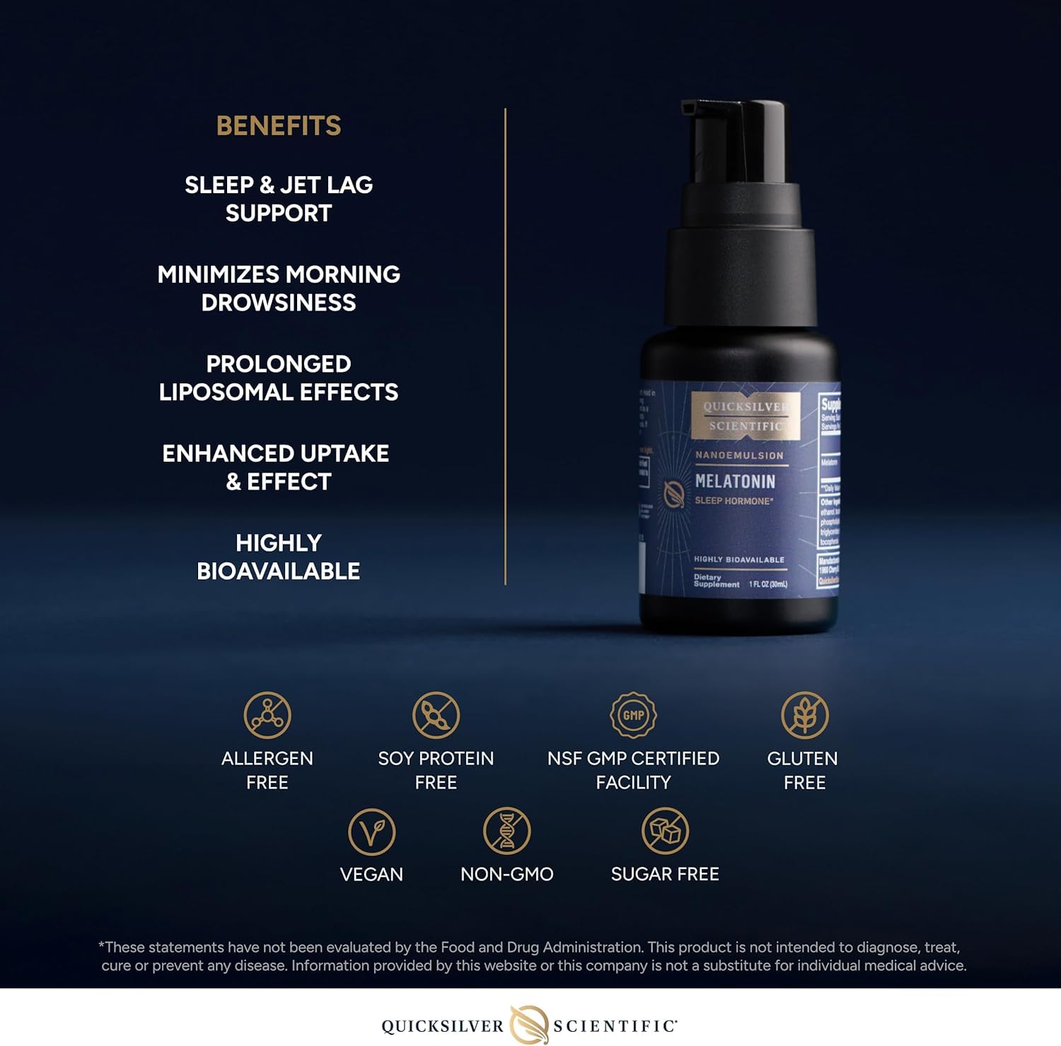 Quicksilver Scientific Liposomal Melatonin, Bedtime, Efficient, 30 ml — Amazon image 4