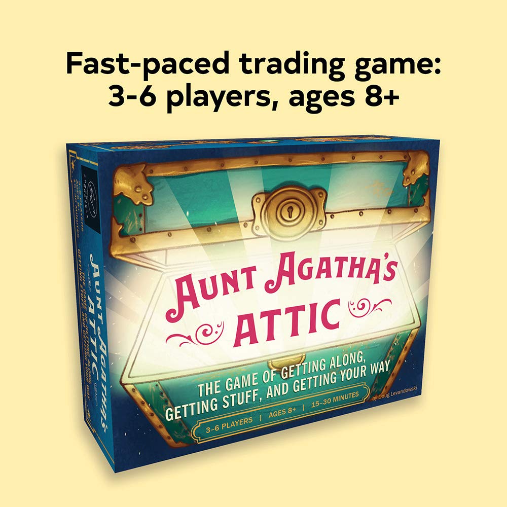 Aunt Agatha's Attic (Fun & Fast Family Card Game, Quick & Easy Negotiation & Set Collection Game) - Image 2