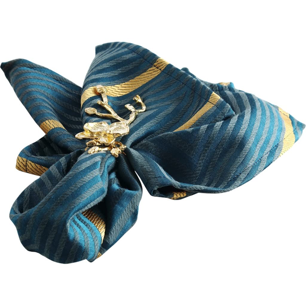 MOBYGKFY Napkin Mouth Cloth Folded Flower Fabric Restaurant Hotel Decoration Desktop Square