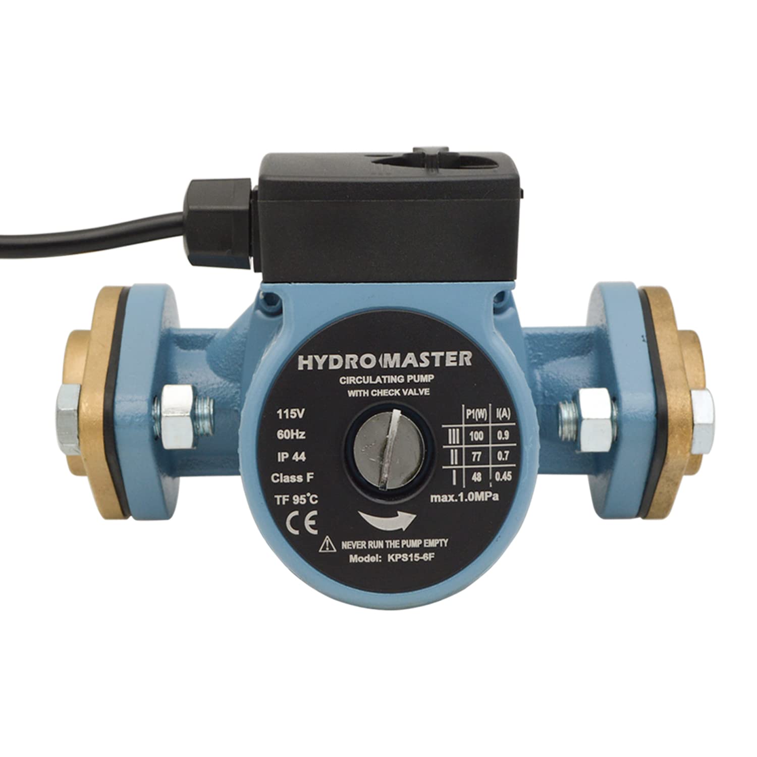 HYDRO MASTER Kit de brida de latón macizo con juntas, rosca NPT de 1", para sistemas de calefacción radiante (1" FNPT)