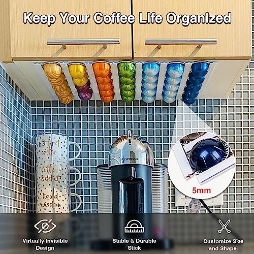 Kreaid Nespresso Pods Holder For Coffee Pod Holder, K-Cup Organizer Storage On Coffee Bar Accessories And Organizer Wall Mount Under Cabinet Coffee Maker #TOP1
