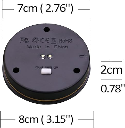 Miniatura 2 de ZNYCYE Paquete de 2 luces solares mejoradas de repuesto (tamaño superior de 3.15 pulgadas, tamaño inferior de 2.76 pulgadas), modos de luz LED