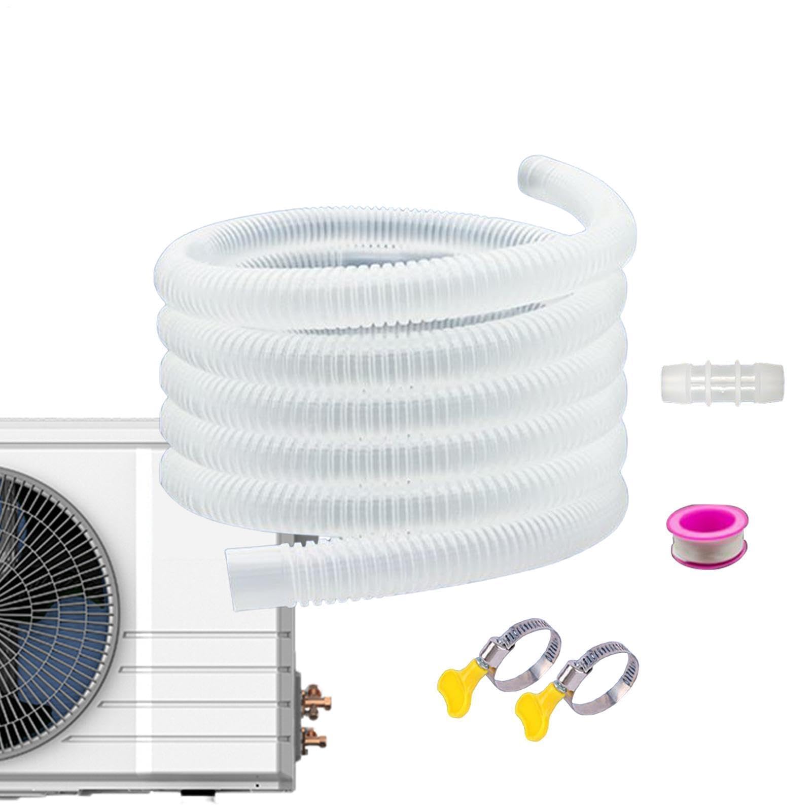 AC-Ablaufschlauch-Verlängerungsset mit Adapter | Schnellfixierung, witterungsbeständig | Ideal für Wohnmobil Wohnung Balkon Einsatz für Hausbesitzer und Techniker