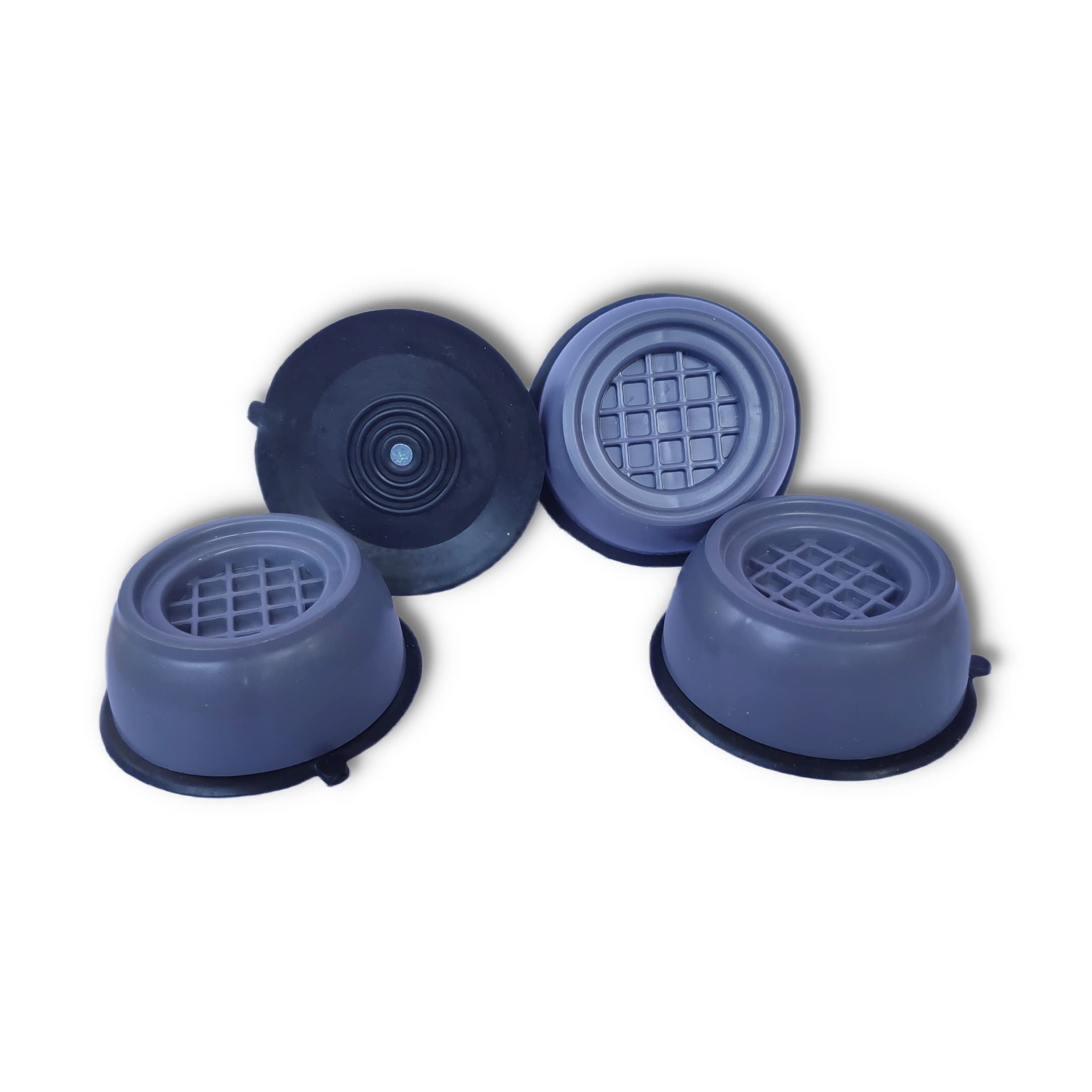 VniRa Anti Vibration Feet Pads for Washing Machine Shock Absorber, Anti Skid for Furniture Legs Multi Color (Set of 4)