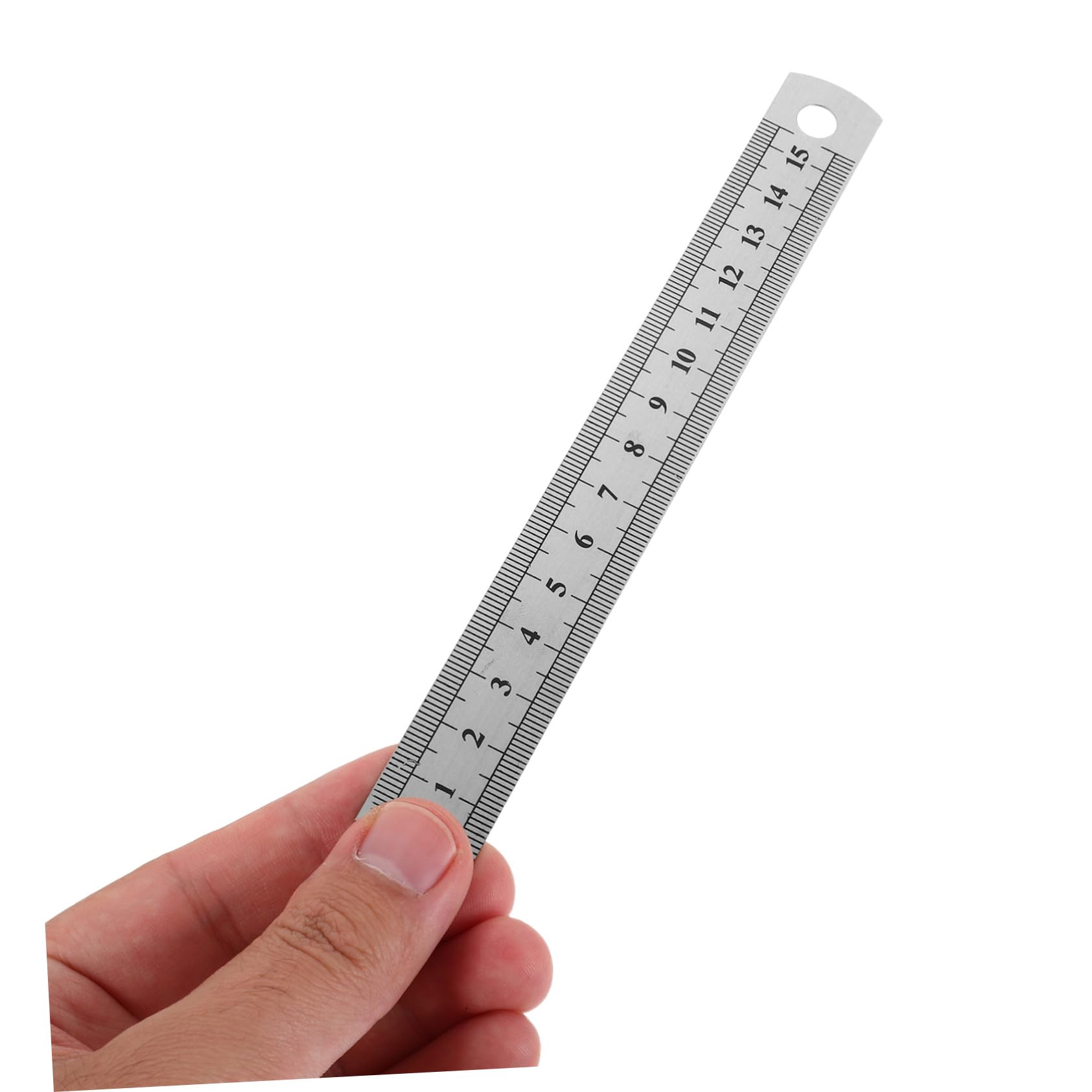 30 Stück Transparente Graduierungslineale Silbernes Lineal Lineal Geometriewerkzeug Näh Messlineal Kleines Metall Techniklineal Büro Schullineal Kleines Metalllineal