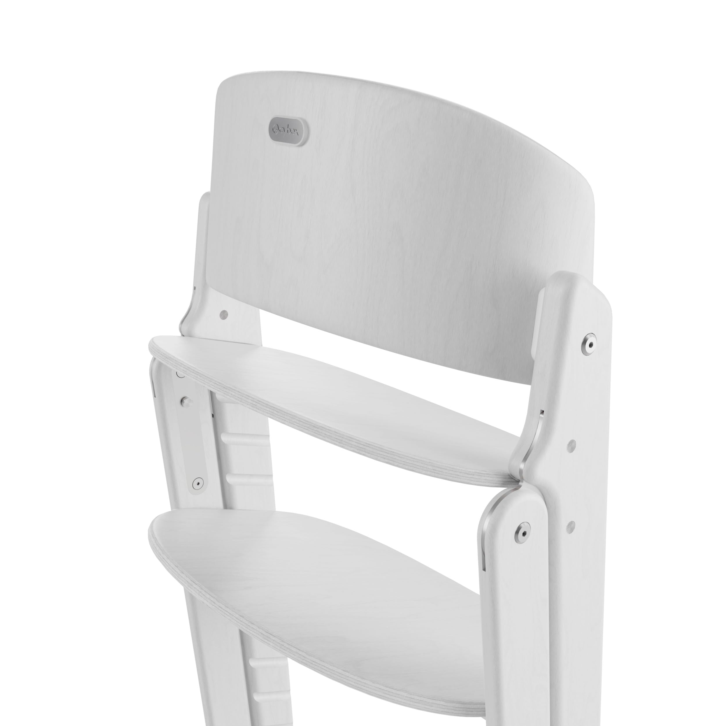 CYBEX Gold krzesełko do karmienia CLICK & FOLD, Rośnie razem z dzieckiem, 3-99 lat, Może być używane od urodzenia poprzez oddzielne nasadki, Drewno bukowe, All White