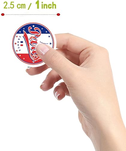 Miniatura 2 de Calcomanías de la torre de hierro de París (500 unidades), 10 hojas de calcomanías de estética gráfica de dibujos animados, sellos autoadhesivos