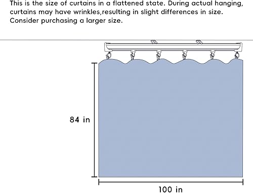 Miniatura 7 de Cortinas divisoras de habitación, juego de rieles para montaje en el techo, cortinas opacas extra anchas, pistas flexibles para dormitorio,