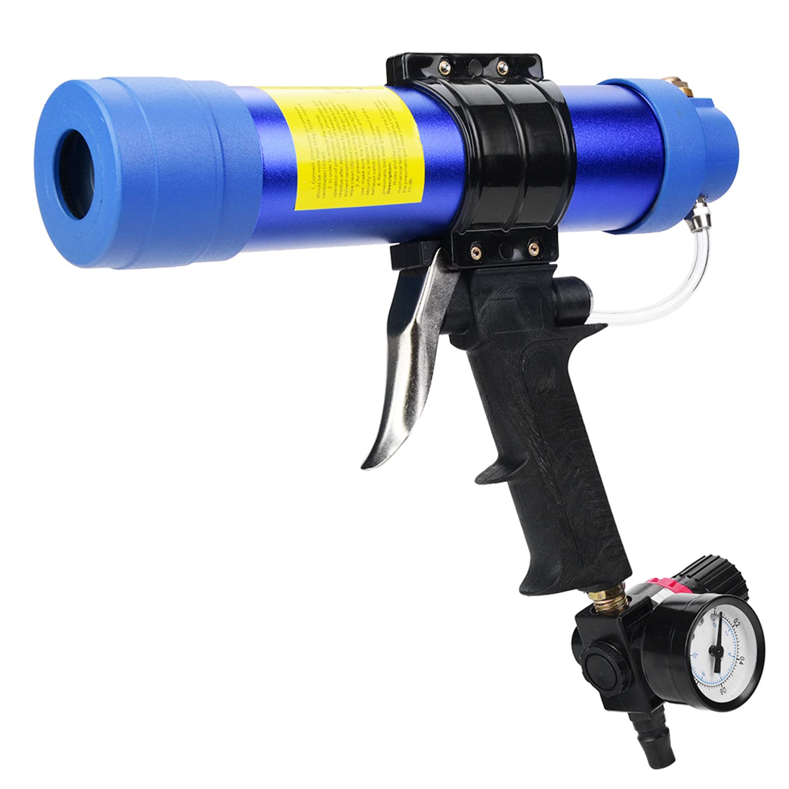 Pistola Sigillante Pneumatica 310ML per Calafataggio Vetro con Controllo Velocità Aria Compressa Professionale