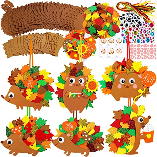 Winlyn 24 Sets Fall Craft Kits Thanksgiving Crafts DIY Fall Leafy...