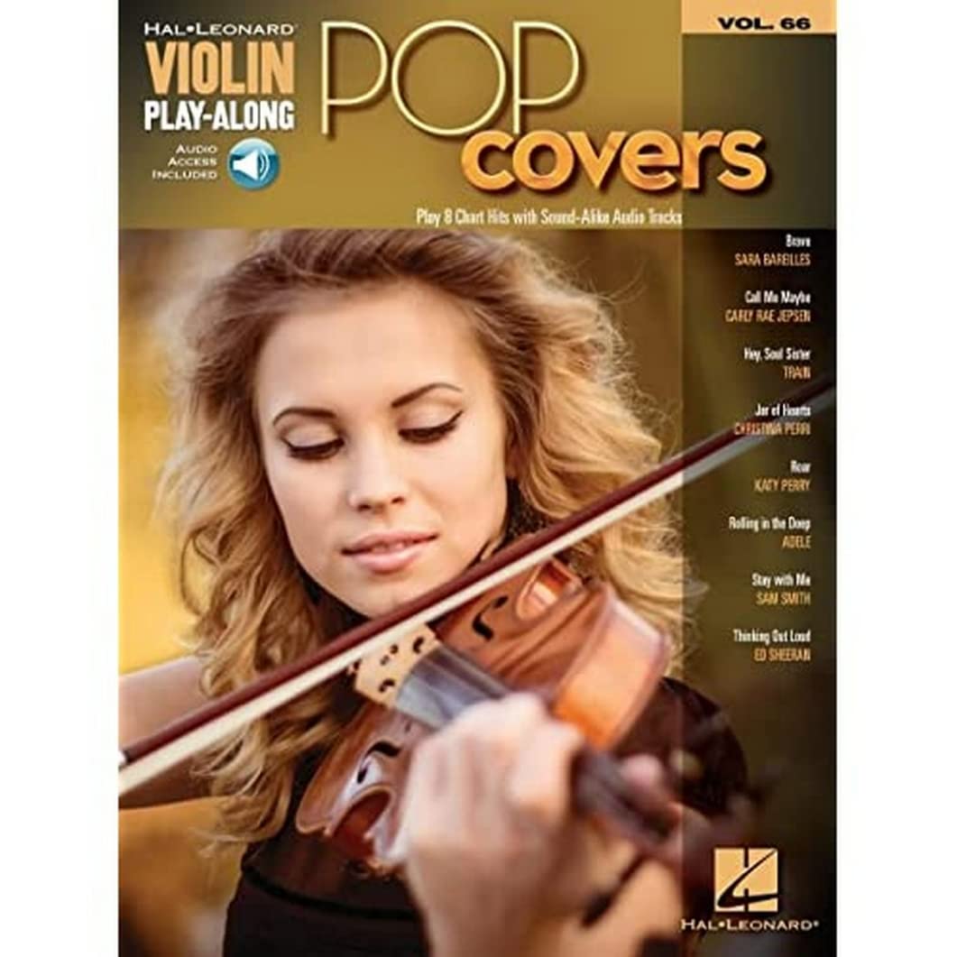 Pop Covers Violin Play-Along Volume 66 Book/Online Audio (Hal Leonard Violin Play-along, 66)
