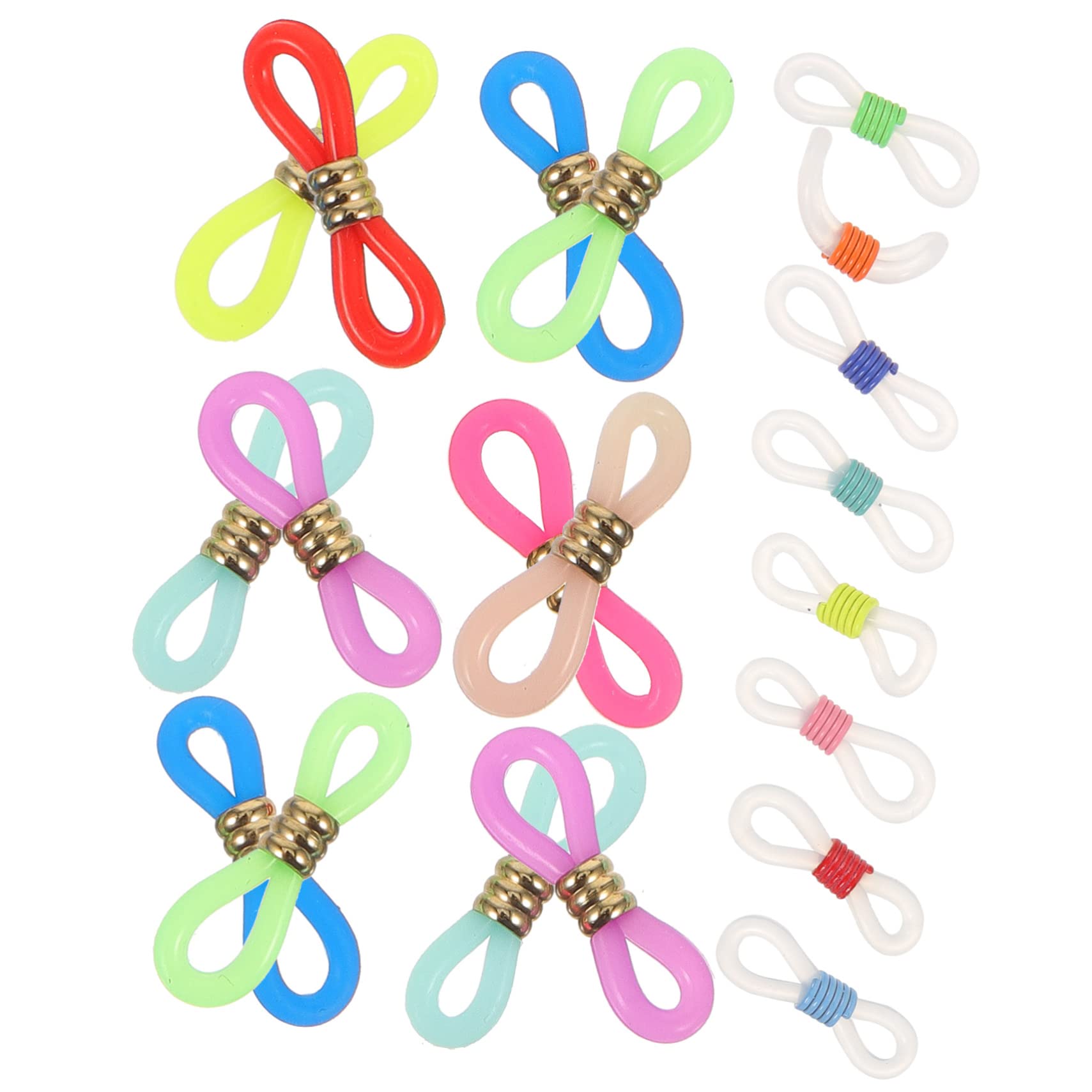 Healeved Terminali Antiscivolo Per Occhiali Silicone Connettori Regolabili Per Catenelle Occhiali Accessori Pratici E Chic Per Compatibile Con Maggior