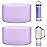 LONPARRY 2-Pack Silicone Boot for Stanley 40 30 oz Quencher Adventure Tumbler, Stanley IceFlow 30/20 oz, Stanley Cup Protector Accessories Anti-Slip Sleeve | Amthyest-Clear Purple