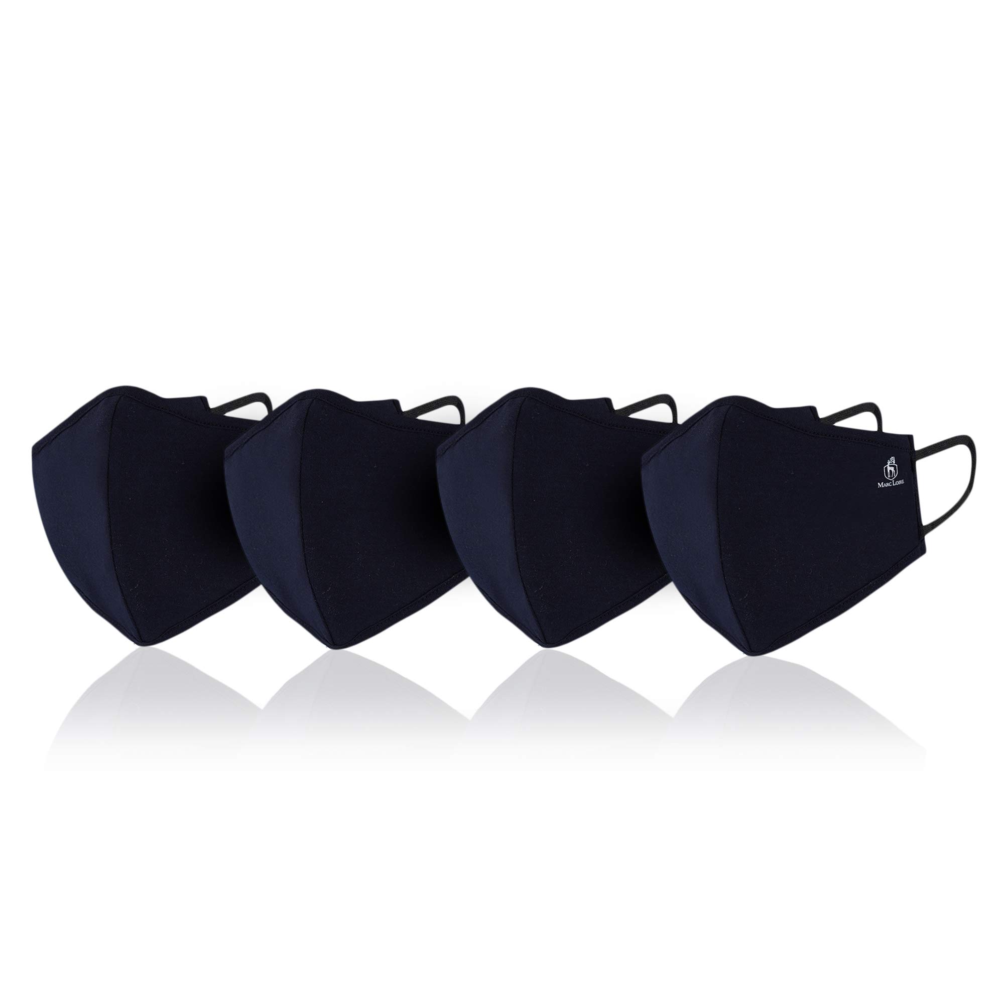 Marc Loire 100% Pure Cotton 6-Layered Super Soft Reusable Washable Protection Cloth Face Mask for Men/Women/Unisex Adults- Pack of 4-Blue (B08KGT4HZ2) Amazon Price History, Amazon Price Tracker