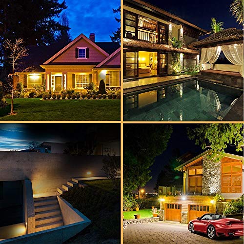 Aootek 182 Led Solar outdoor motion sensor lights upgraded Solar Panel to 15.3 in2 and 3 modes(Security/ Permanent On all night/ Smart brightness control )with IP65 Waterproof with Wide Angle(2pack)