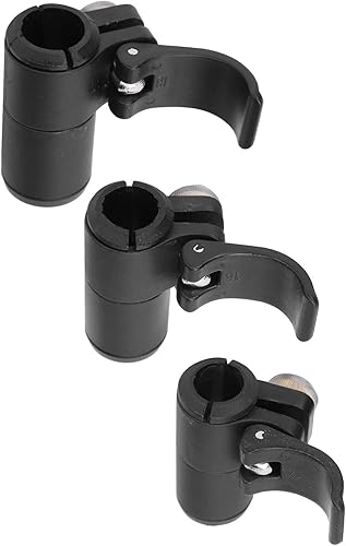 Bastón de senderismo de bloqueo rápido, 3 piezas de plástico de repuesto para senderismo, bloqueo rápido para escalar, 0.709 in, 0.630 in, 0.551 in