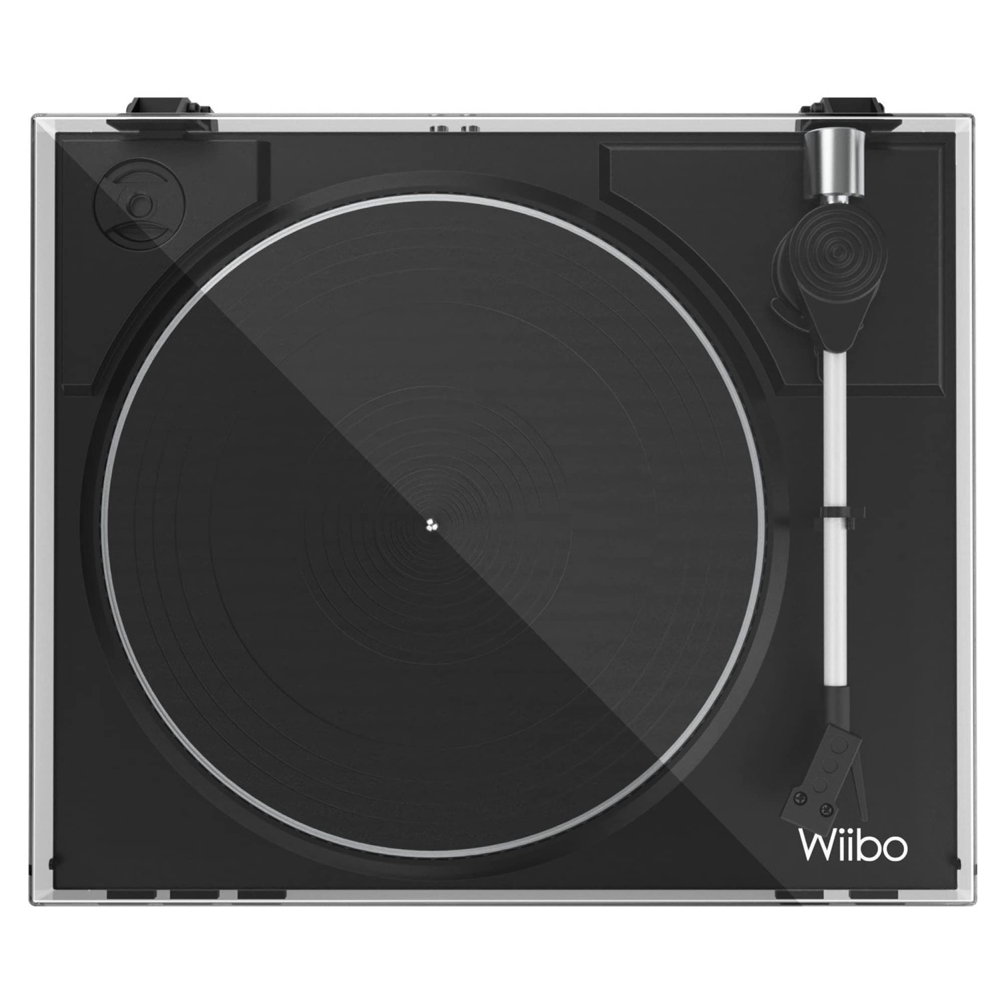 Wiibo Lyra 100 - Tocadiscos de Vinilo Previo Phono y Cápsula Audio Technica - Giradiscos Conexión USB y RCA - Reproducción Analógica y Conversión Digital MP3 - Selección de Velocidades 33/45 RPM