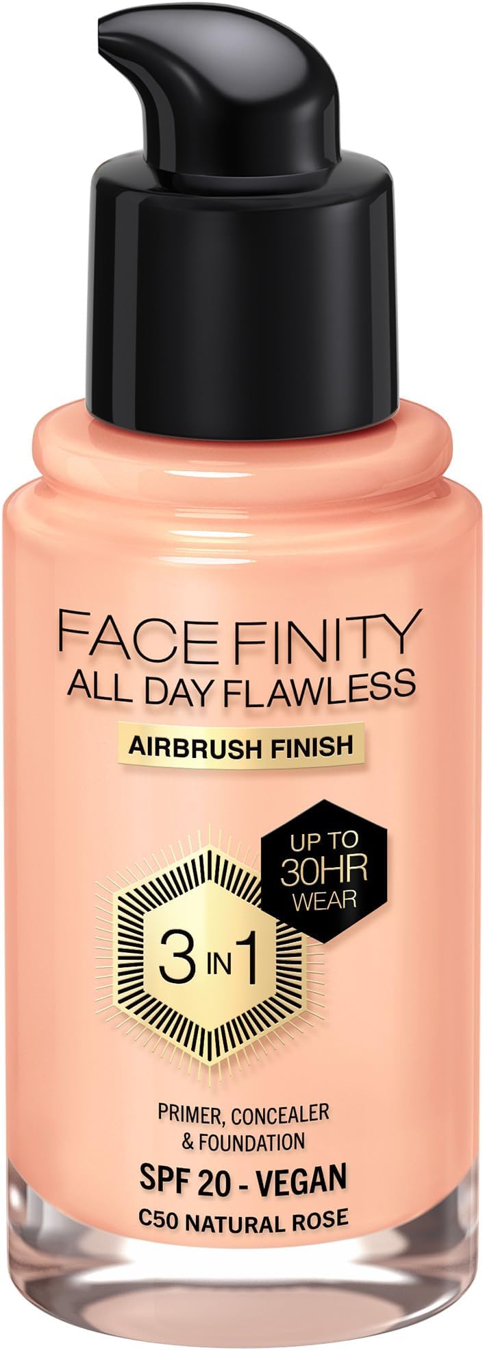 Max Factor Facefinity All Day Flawless 3-in-1 Foundation - C50 Natural Rose