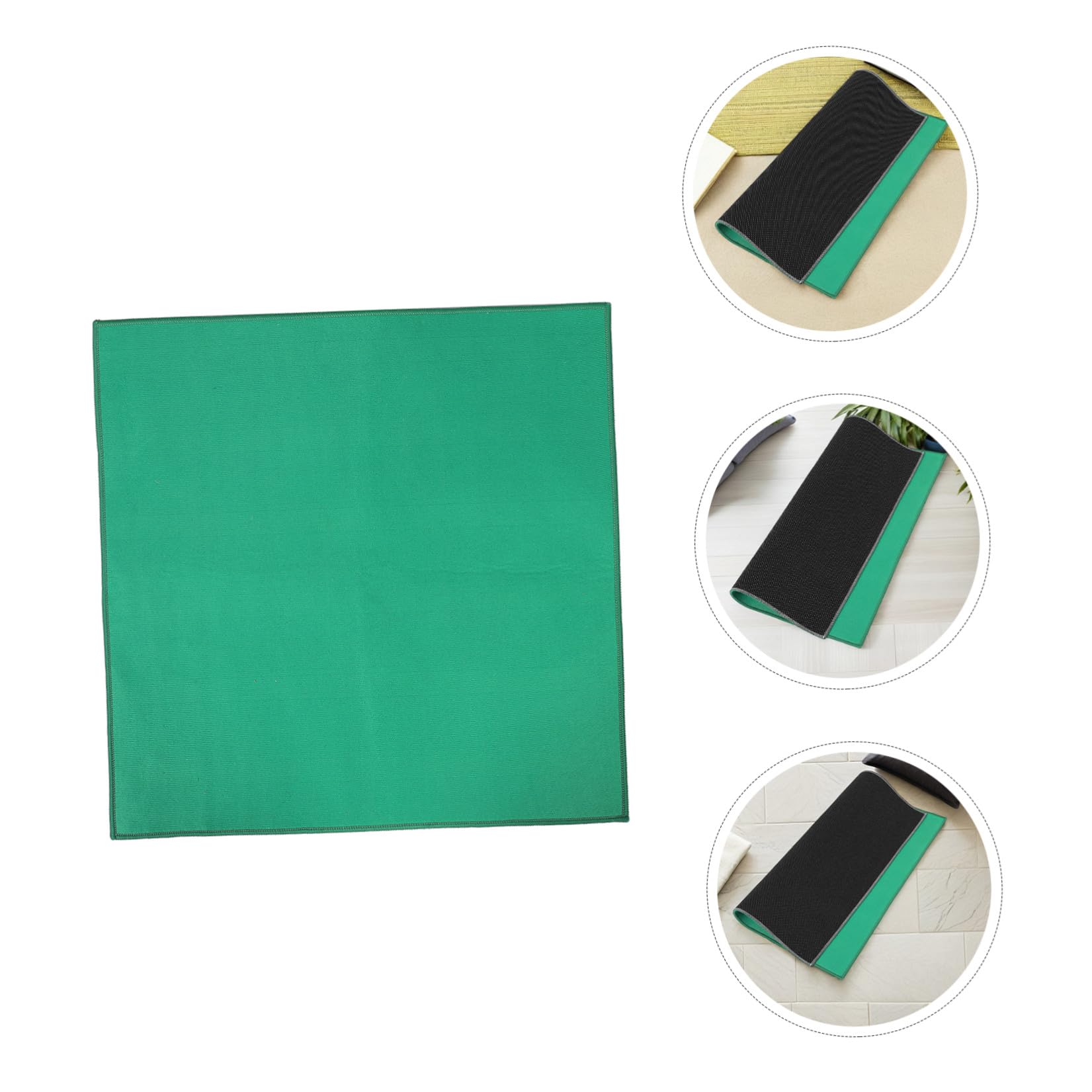 Adorainbow Tapis de Jeu de Mahjong Carré 90x90 Cm Vert, Tapis de Table Épais Antidérapant et Antibruit pour Jeux de Société, Accessoires Mahjong et Décoration de Fête