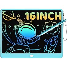 ORSEN LCD Writing Tablet 16 inch - Kids Doodle Board Colorful Drawing Pad Toys for Ages 3-12 Girls Boys Toddler Birthday Gifts, Blue