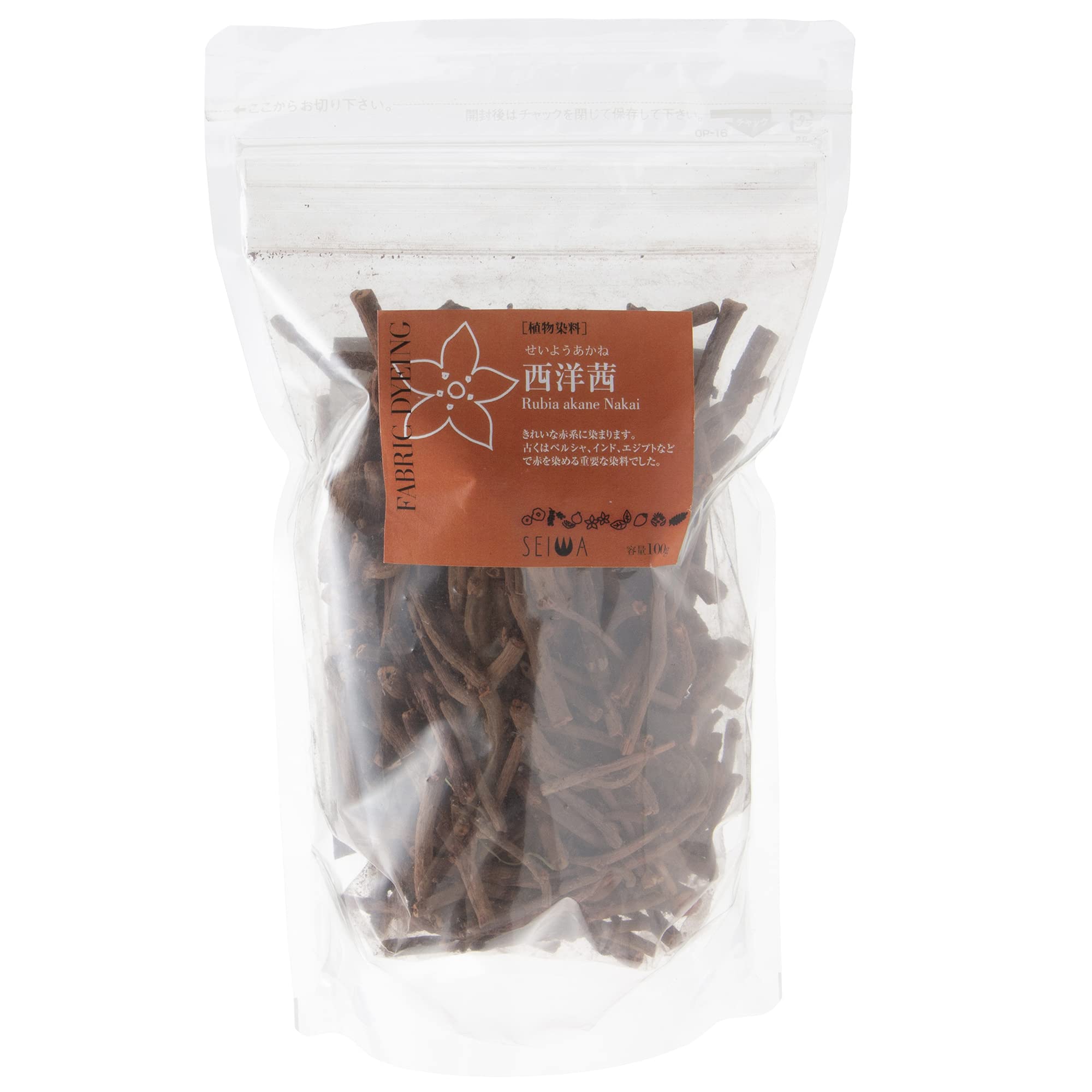 Amazon.co.jp: 誠和 SEIWA 植物染料 西洋茜 せいようあかね 100g入
