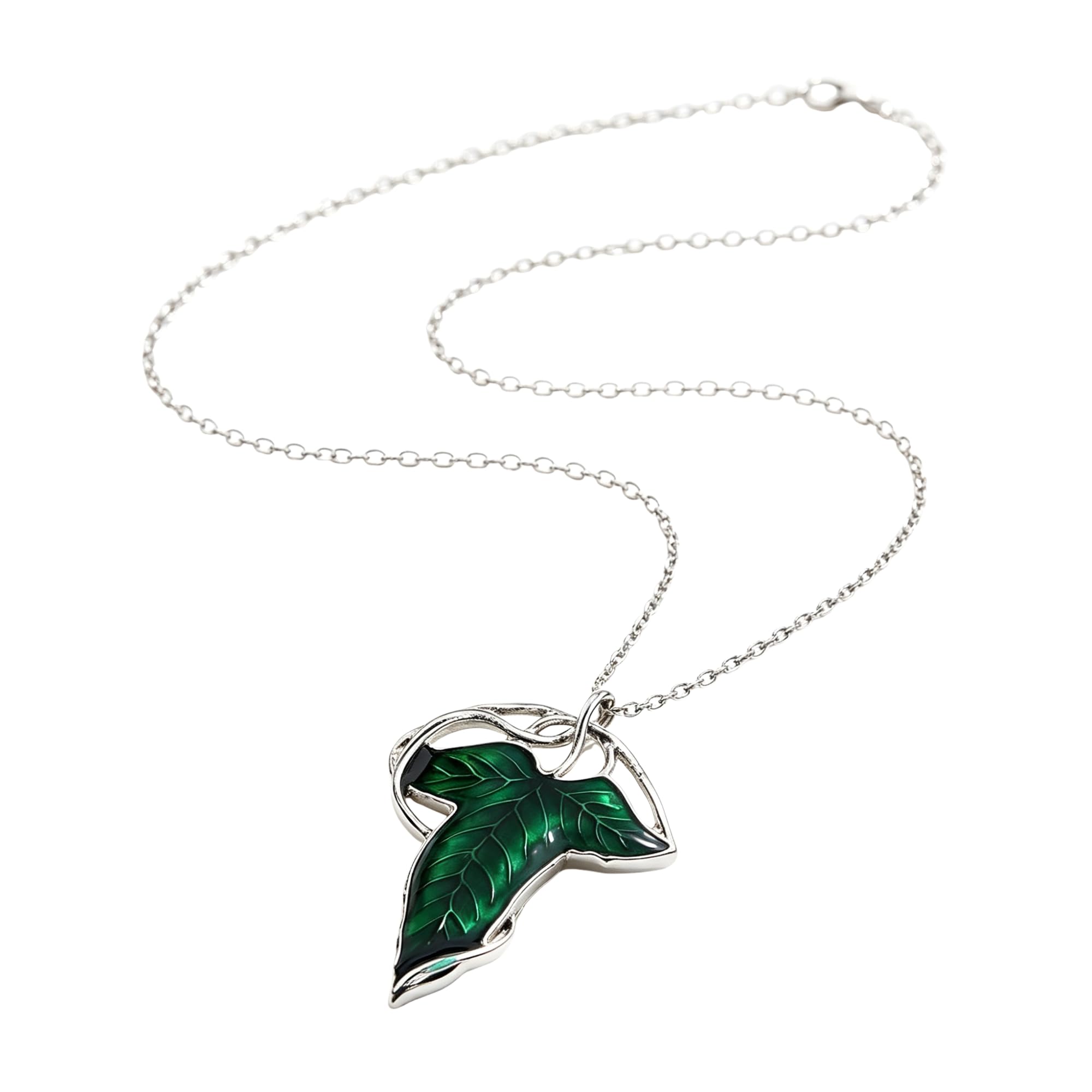 Leaf Brooch, Leaf Pendant Necklace, Nature-Inspired Green Leaf Necklace, Cute Dainty Necklace for Women Girls, Fashion Jewelry for Daily Wear & Gift-image-39