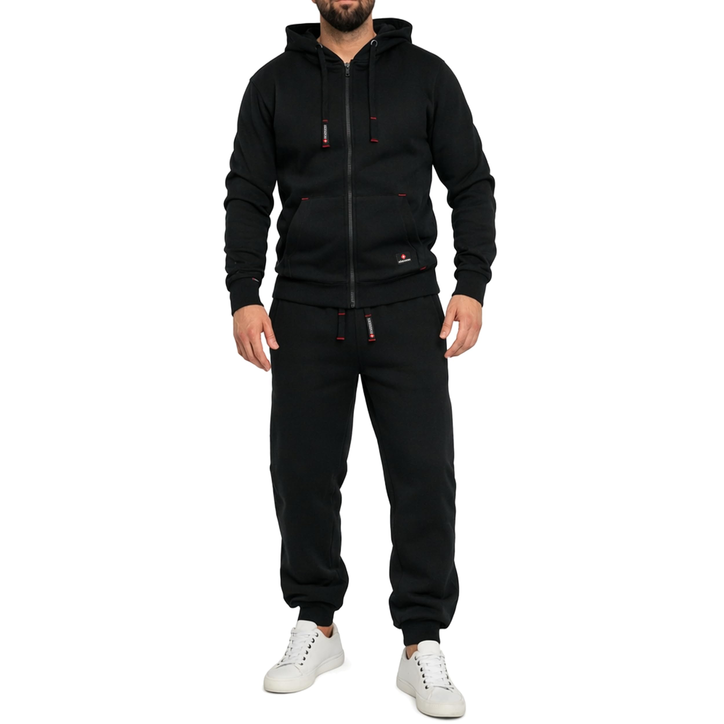 Höhenhorn Cozalp Men's Jogging Suit Tracksuit Leisure Suit, black, XL