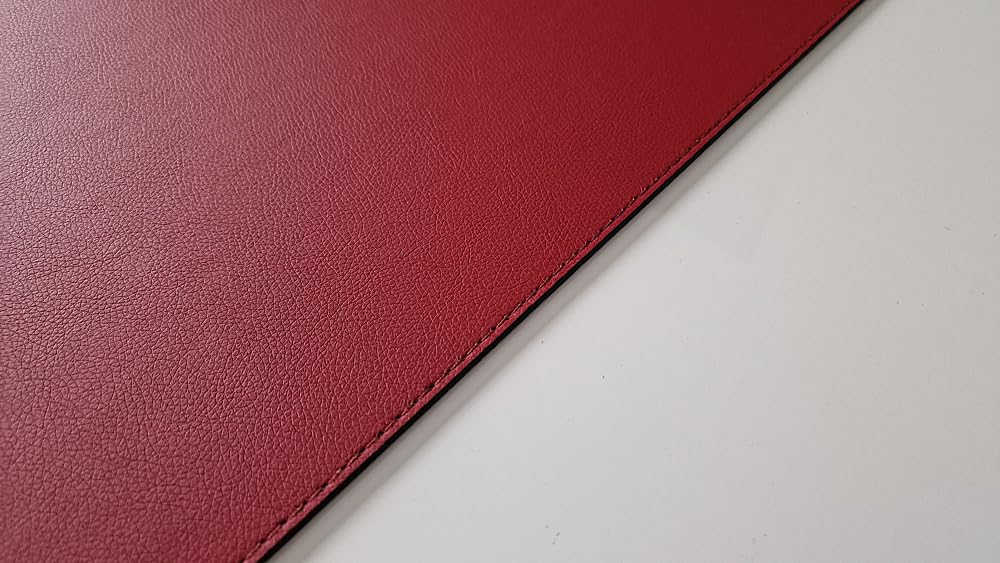 Schreibtischunterlage sanft lux Leder 70 x 50 Rot