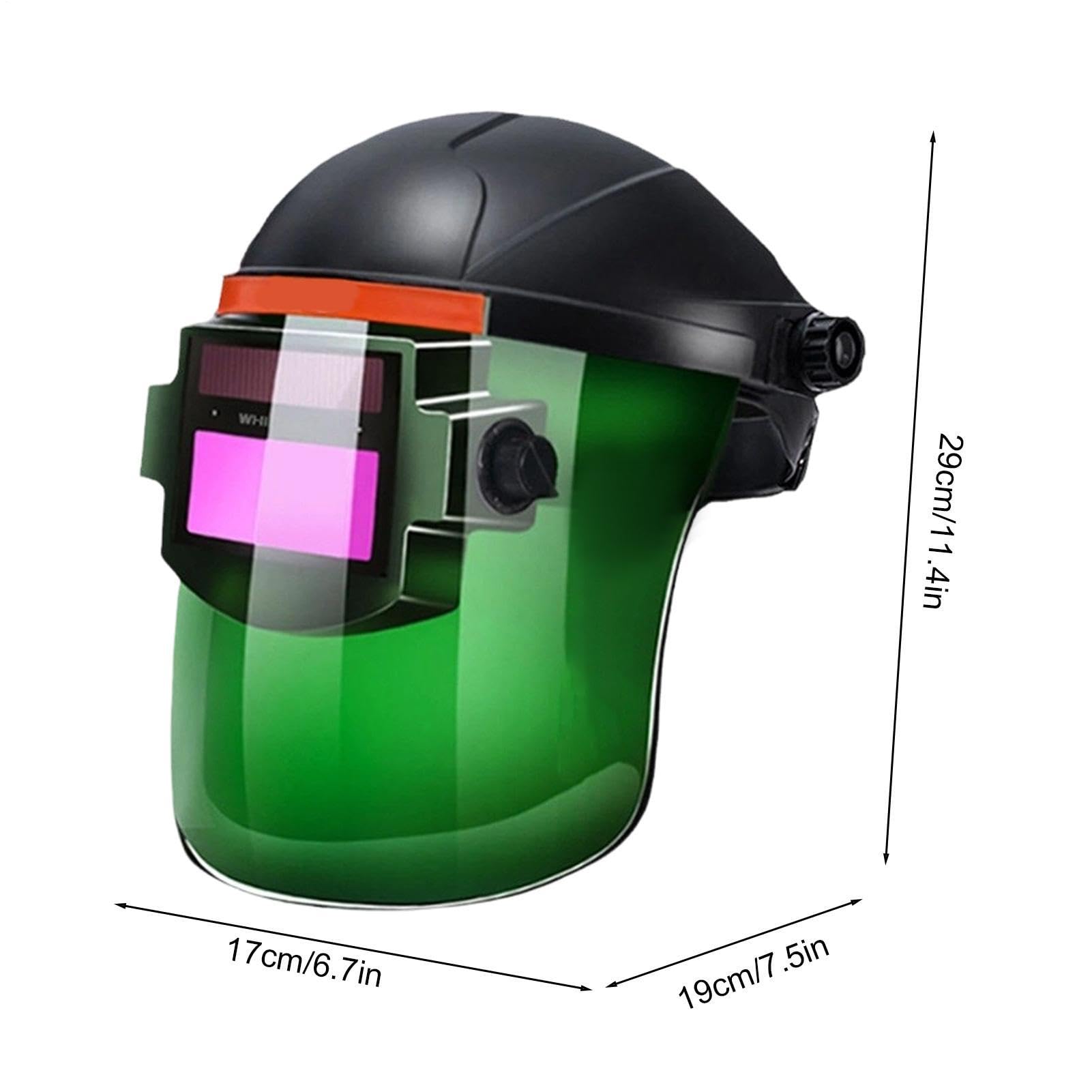 Automatyczny kask spawalniczy - Ochrona twarzy do szlifowania - Kaski do spawania rur - do motoryzacji, fabryki, garażu, domu, przemysłu mechanicznego, warsztatu