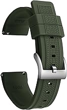 ULLCHRO Men's Watch Strap 22 mm 20 mm Quick Release Silicone Sports Waterproof for Smartwatch Replacement Straps