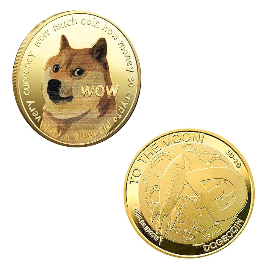 ドージコイン １オンス銀貨 アメリカ 仮想通貨 Dogecoin おもちゃ Amazon | ドージコイン Dogecoin WOW To The Moon 月へ 物理的