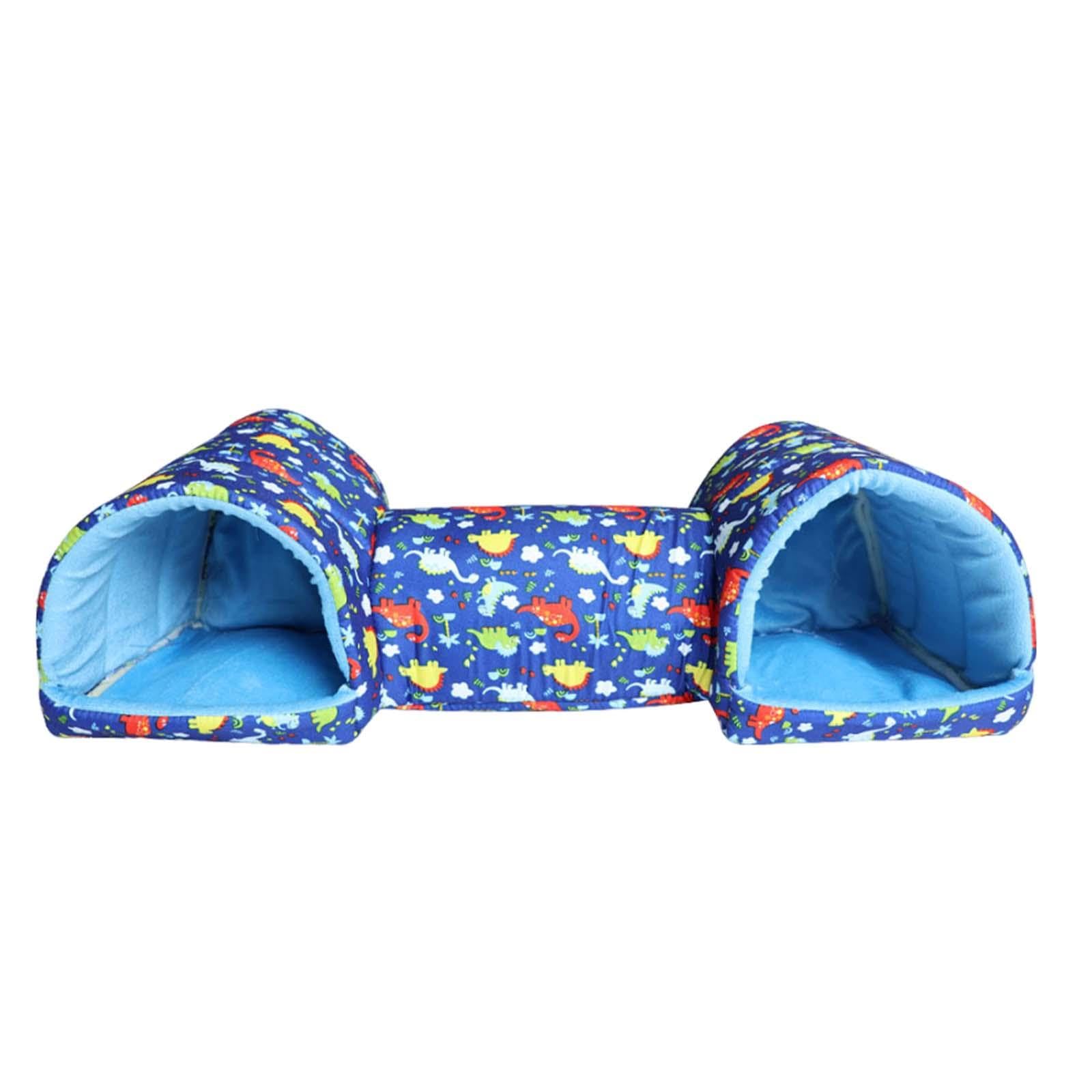 THE STYLE SUTRA® Hamster Hideout Tube Hideaway Guinea Pig Tunnel for Mice Small Pets Hedgehog Blue | Exercise & Toys