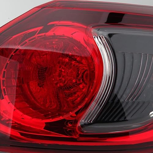 Miniatura 6 de Conjunto de luz trasera del lado del pasajero derecho compatible con Mazda CX-5 2013 2014 2015 2016 con bombilla KD3351150D, MA2805111