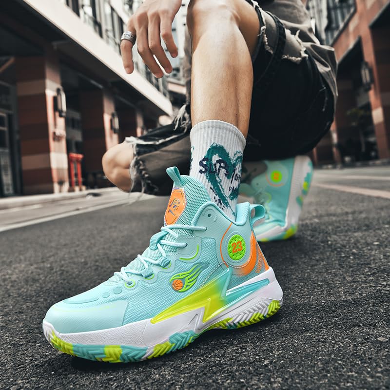 Image of Womens Mens Basketball Shoes Lightweight Fashion Breathable Comfortable Non Slip Sport Indoor Outdoor Sneakers for Unisex