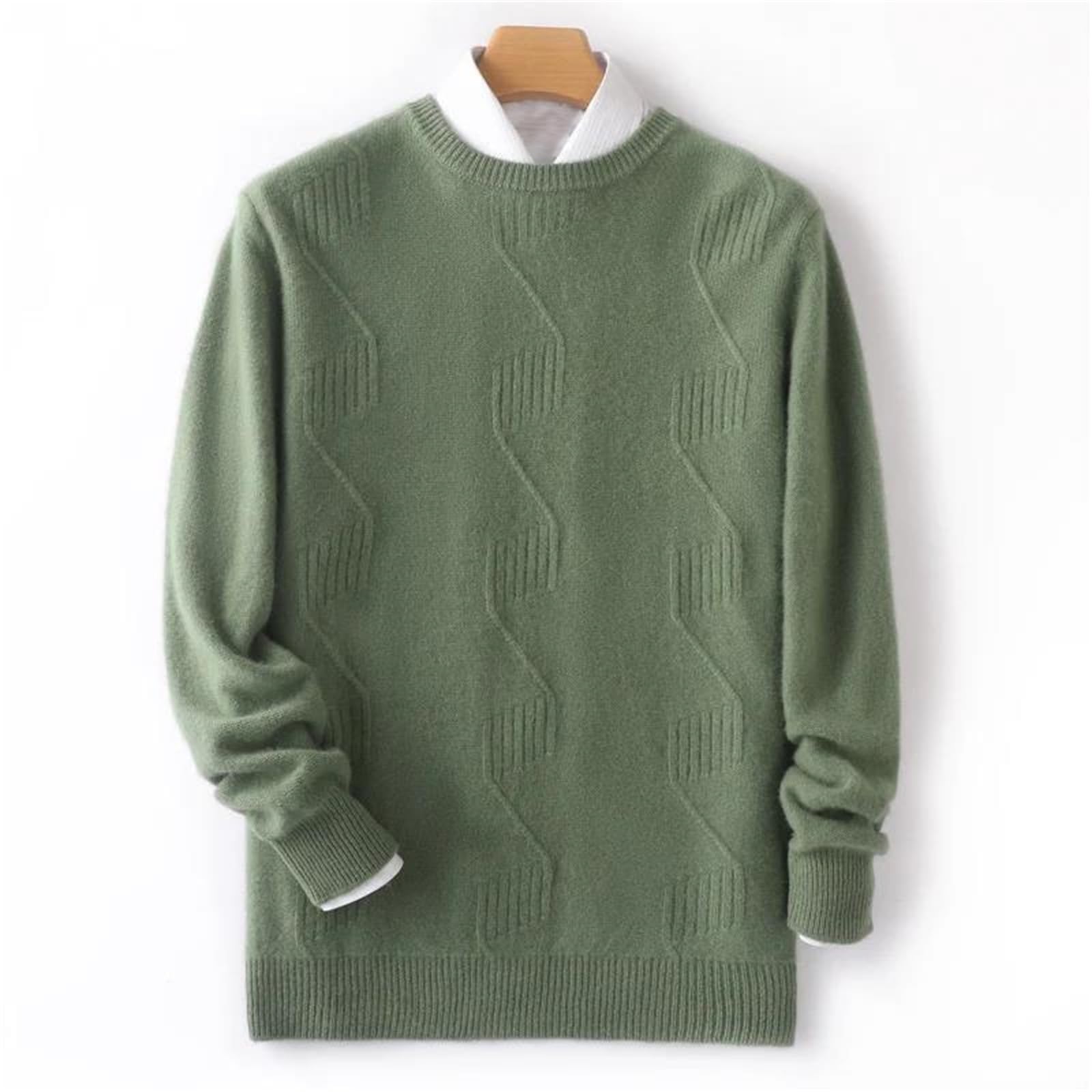 Inverno Uomini Maglione di Lana O-Collo Uomini Maglioni di Cashmere Knit Pullover per Uomo Maglieria Uomo Maglione