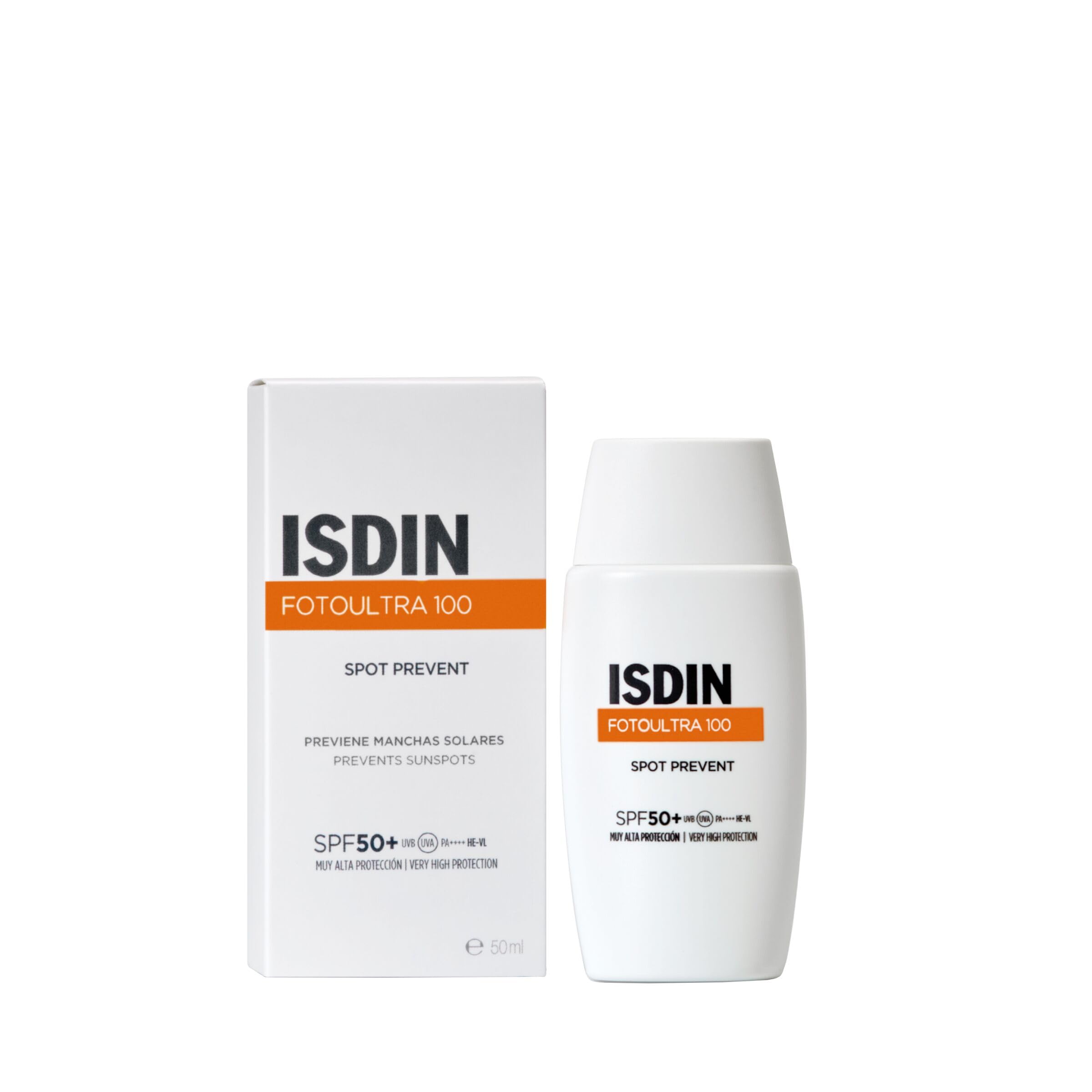 ISDINFotoUltra Spot Prevent Fusion Fluid SPF50+ (50ml) | Prevents sun spots | Pevents changes in skin pigmentation