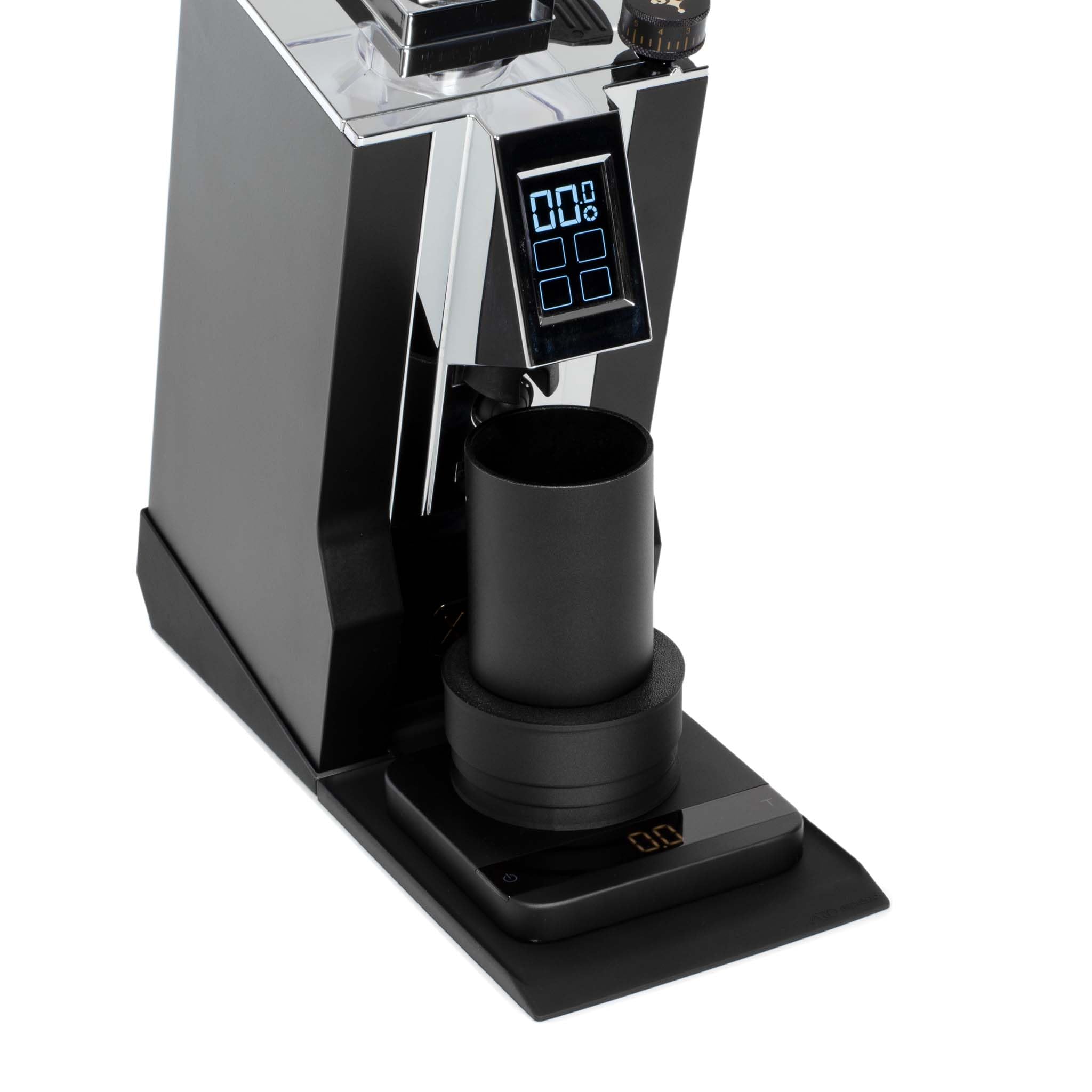 ARO Espresso® Supporto inclinato per Eureka Mignon con vassoio di raccolta in silicone | Kit dosatore singolo a bassa ritenzione