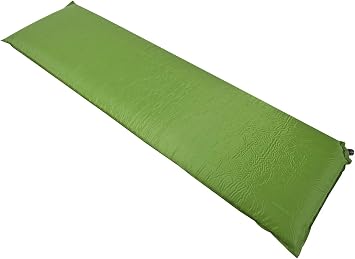 Andes 10cm Single Self Inflating Camping Mat Mattress Camp Bed, 195cm x 50cm, Carry Bag Included