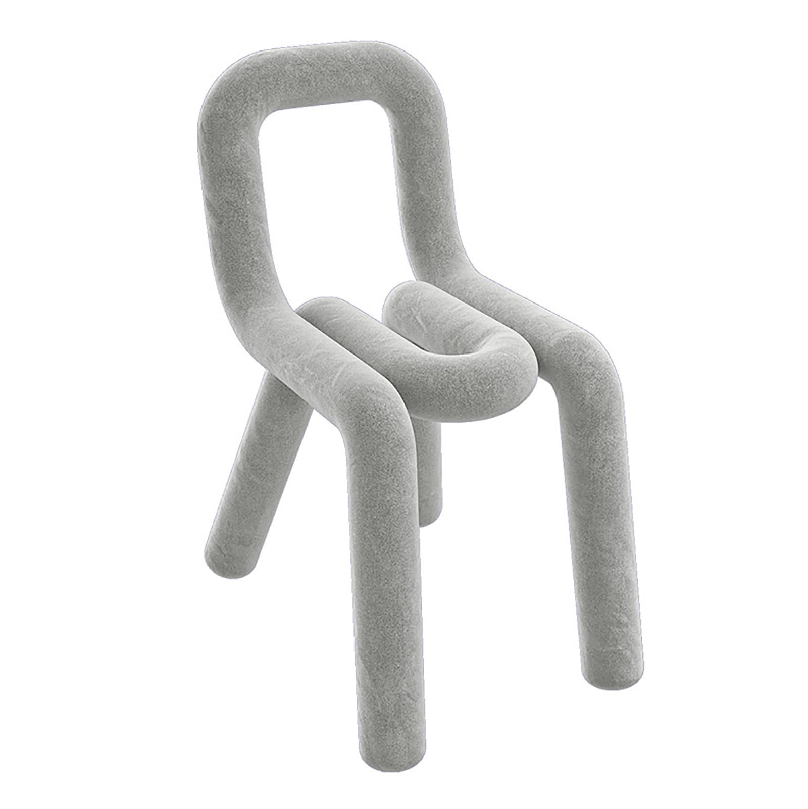 Chaise d'appoint de salon en velours contemporain et design moderne
