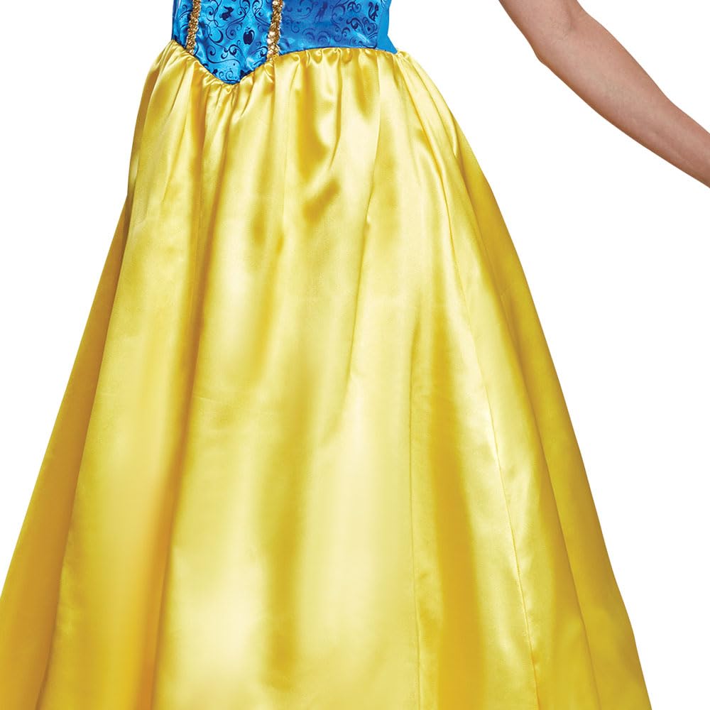 Disguise womens Snow White Costume, Official Disney Princess Snow White Deluxe Costume Dress