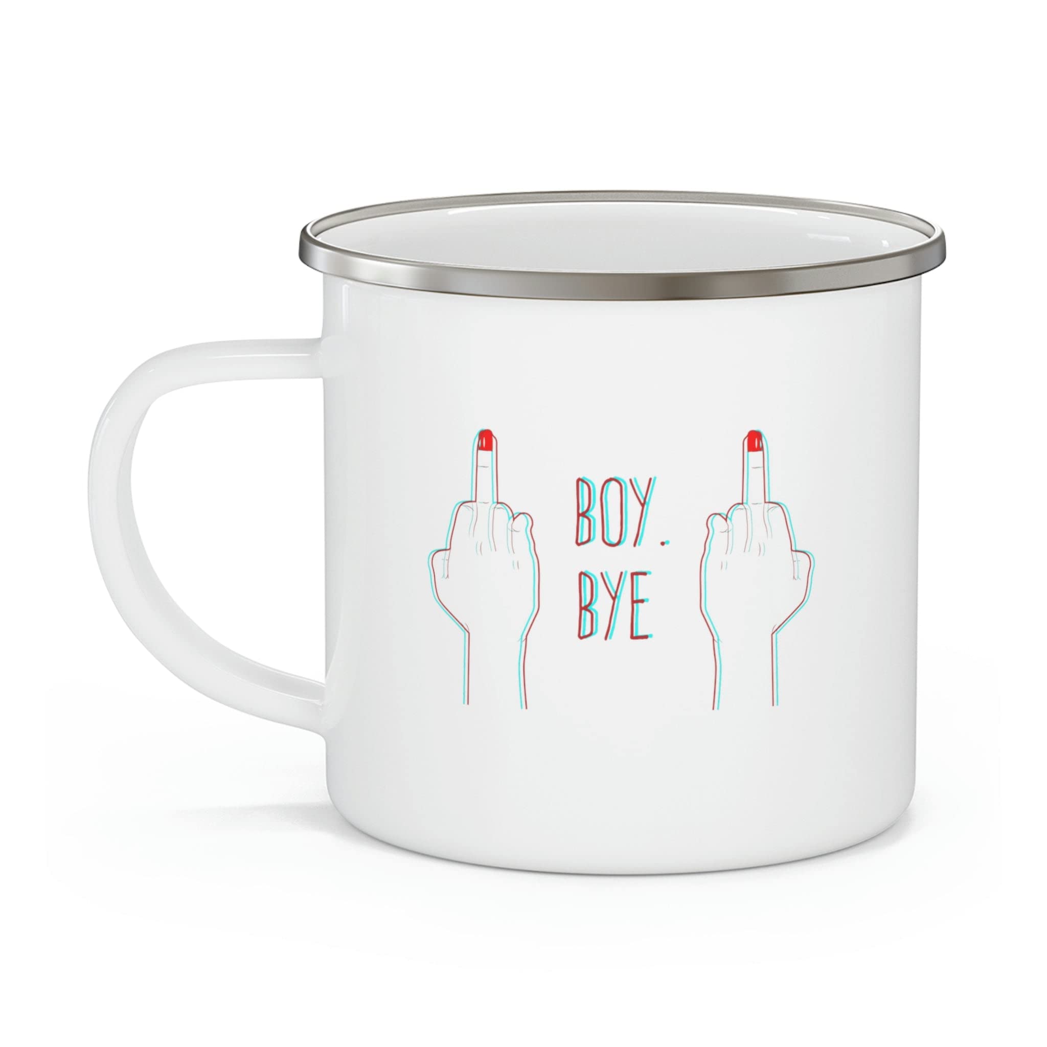 APSRAAPSRA Boy Bye Dirty Middle Finger Feminist Tshirt | Girl Power Tshirt | Sassy T Shirt | Motivational Tee | Funny Shirt Enamel