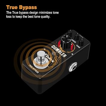 LEF-315 Dumble Amplifier Simulator Simulation Pedal Low Gain Overdrive Stompbox Classic Dumble Amp Simulated Mini Analog Effects Pedal for Electric Guitar True Bypass Footswitch