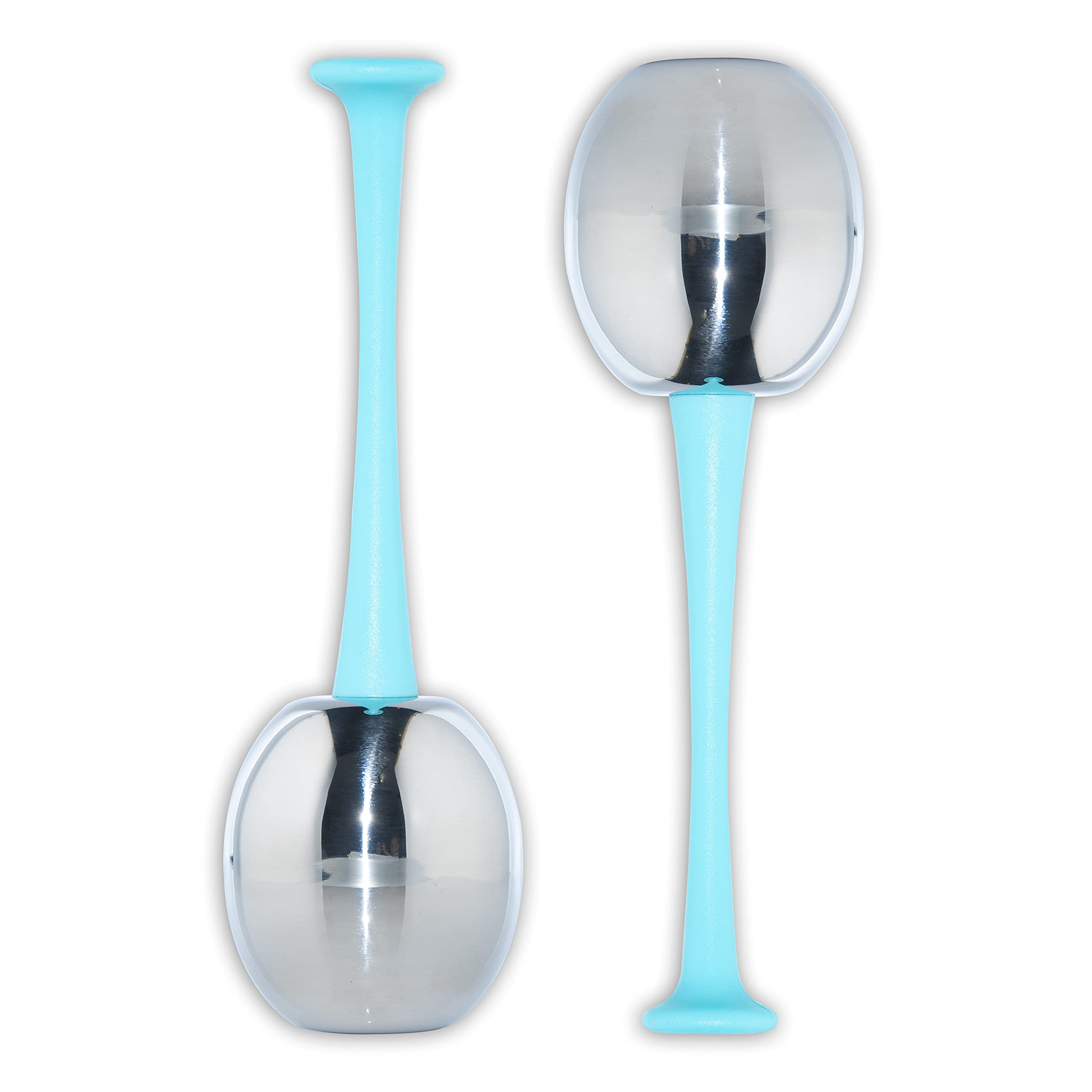 Facial Roller Unbreakable Stainless Steel Cryo Globes Magic Cooling Beauty Facial Sticks for Face, Neck & Body Cryo Sticks Cold Roller for face Puffiness Wrinkles (Blue Globes)
