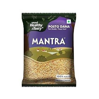 Emami Healthy and Tasty Mantra Whole Posto (Poppy) Seeds Pouch, 100 gram - image, photos