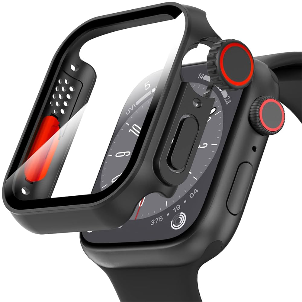 スマホアクセサリー Apple Watch 7 Case Amazon.com: Suoman for Apple Watch 45mm Screen Protector