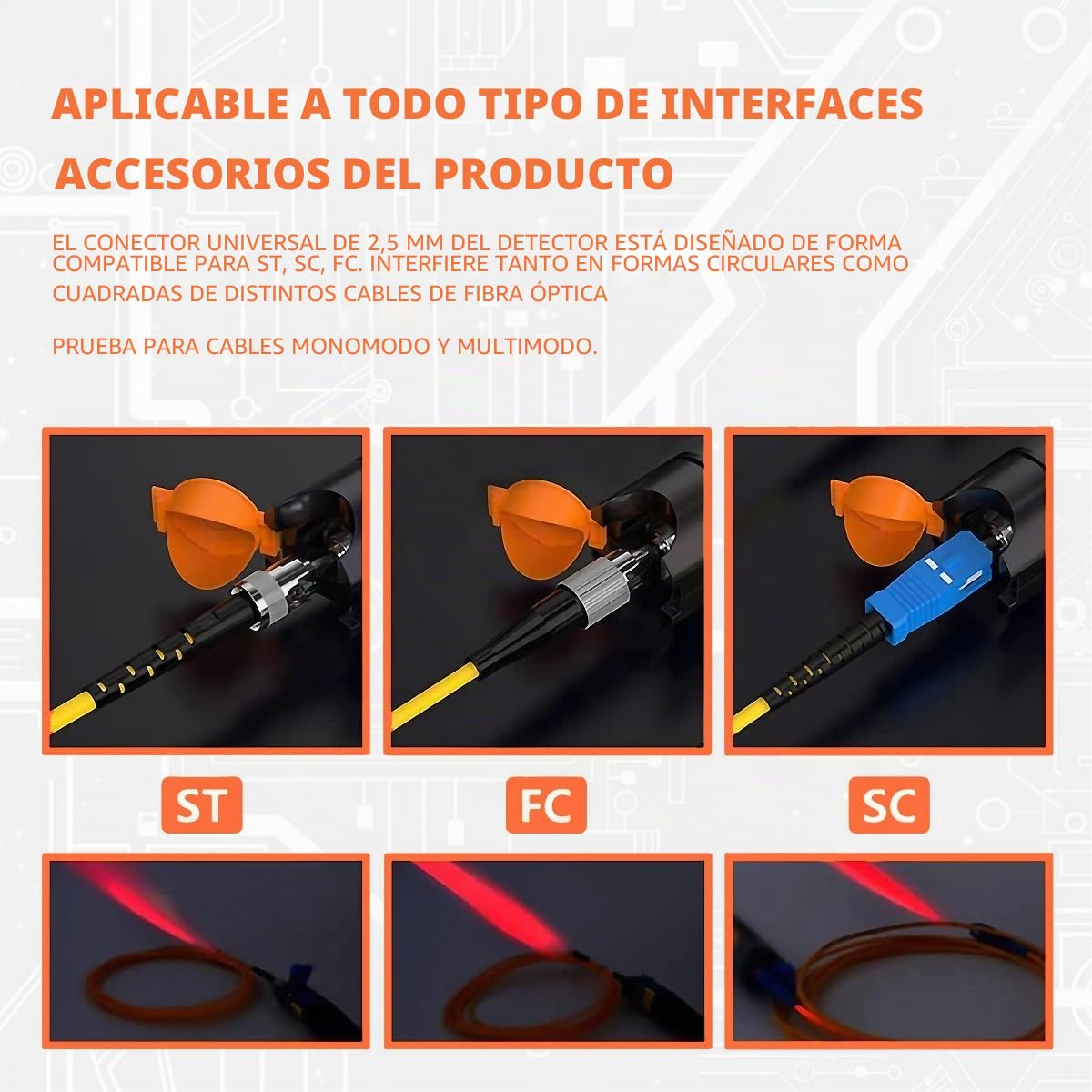 2 kits de localización visual de fallas de 30 MW | Probador de fibra VFL