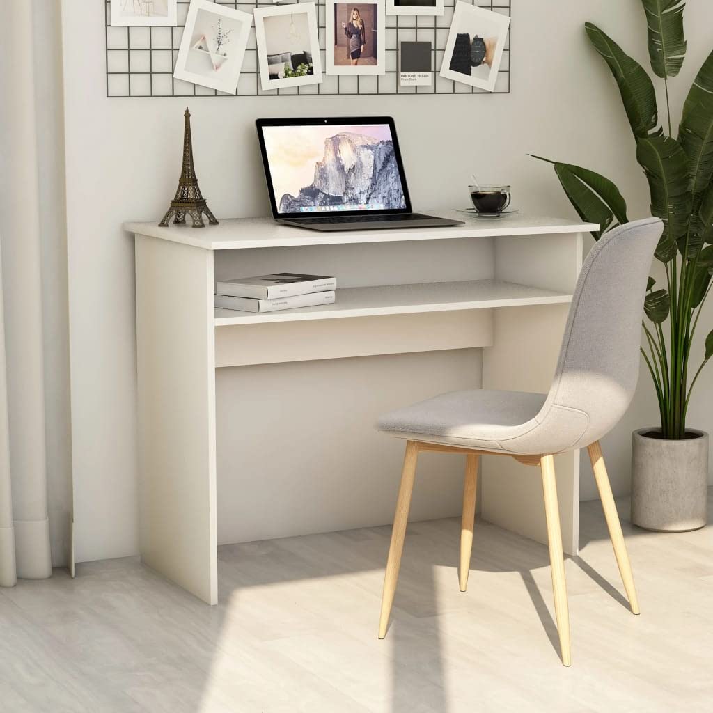 Amazon | vidaXL デスク ホワイト 90x50x74cm エンジニアリングウッド Amazon | vidaXL デスク ホワイト 90x50x74cm エンジニアリングウッド