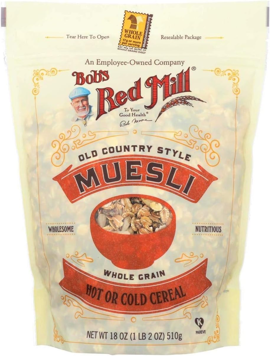 Bob's Red Mill Gluten Free Muesli Cereal, 16ounce (Pack of