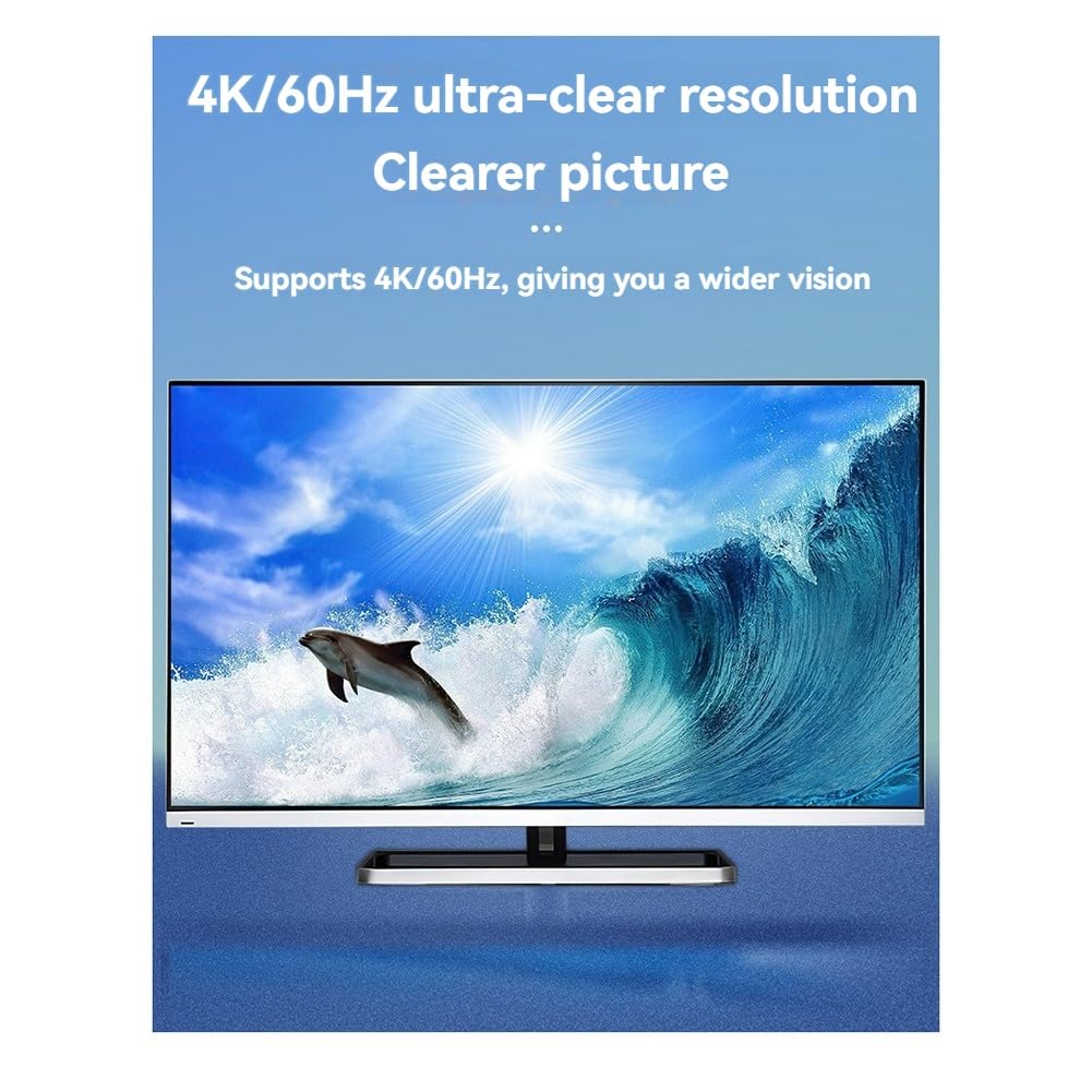 Distributore Audio Video Full HD 1080P A Ingressi e Un'Uscita 4K HD, per la Condivisione di un Set di Tastiera, Mouse e Monitor Tra 8 Host da DVD, Giochi, Laptop e PC su 8 TV o Monitor